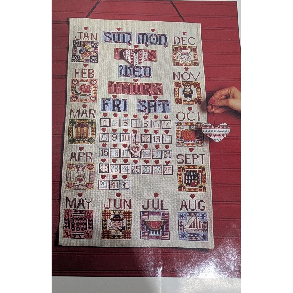 Better Homes and Gardens Country Perpetual Calendar Cross Stitch Kit Pam Bono